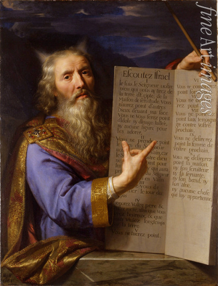 Champaigne Philippe de - Moses mit den Gesetzestafeln