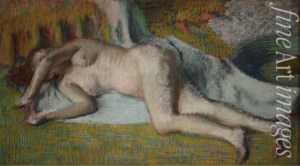 Degas Edgar - Ruhe nach dem Bade (Après le bain femme nue chouchée)