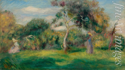 Renoir Pierre Auguste - Wiese, Bäume und Frauen