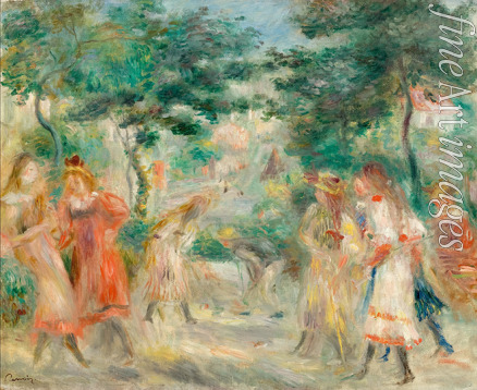 Renoir Pierre Auguste - Das Krocketspiel (Mädchen im Garten von Montmartre)