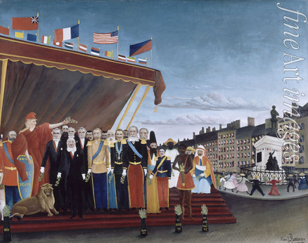 Rousseau Henri Julien Félix - Representatives of Foreign Powers coming to Salute the Republic as a Sign of Peace