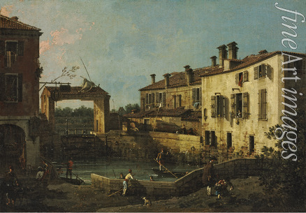 Canaletto - The Lock at Dolo