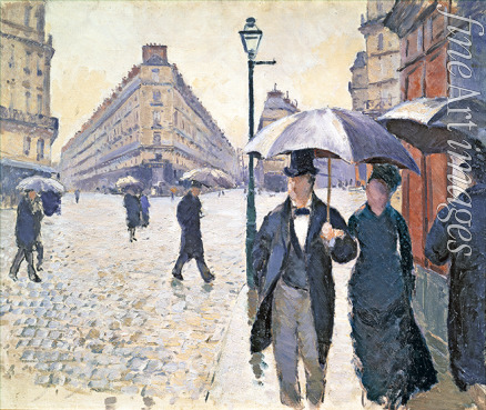Caillebotte Gustave - Sketch for Paris Street. Rainy Day
