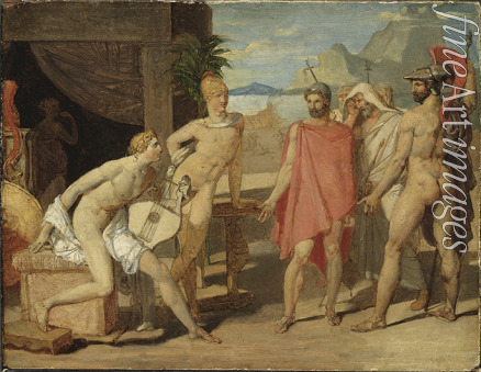 Ingres Jean Auguste Dominique - Achill empfängt die Bittgesandtschaft des Agamemnon