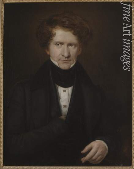 Mazer Carl Petter - Porträt von Komponist Adolf Fredrik Lindblad (1801-1878)