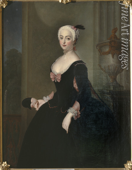Pesne Antoine - Portrait of Countess Anna Elisabeth von der Schulenburg (1720-1741)