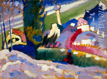 Kandinsky Wassily Vasilyevich - Winter Landscape with Church