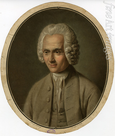 Alix Pierre-Michel - Portrait of Jean-Jacques Rousseau (1712-1778)
