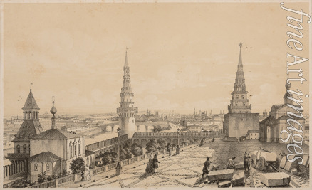 Durand André - View of Moscow from the Kremlin
