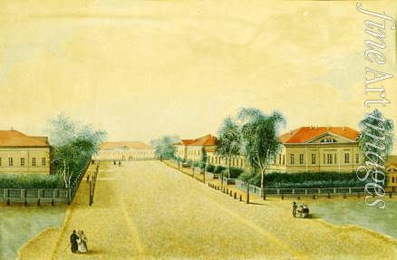 Russian master - View of the Treasury in Tver