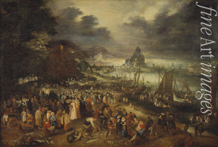 Brueghel Jan der Ältere - Christus predigt von einem Boot aus