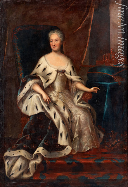 Schroeder Georg Engelhard - Portrait of Ulrika Eleonora (1688-1741), Queen of Sweden
