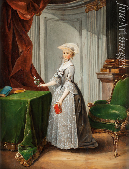 Ollivier Michel Barthélemy - Porträt von Jeanne-Sophie de Vignerot du Plessis (1740-1773), Comtesse d'Egmonte
