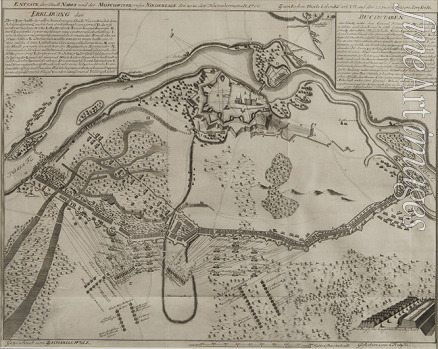 Wolf Zacharias von - Map of the Battle at Narva