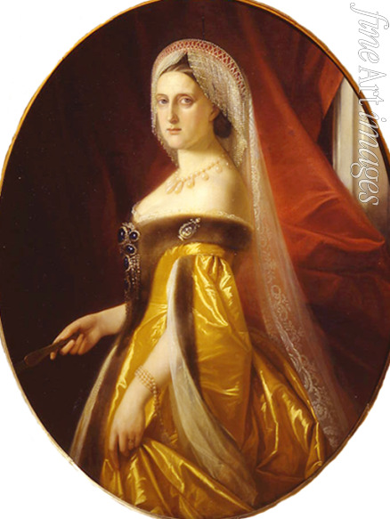 Russian master - Portrait of Grand Duchess Maria Nikolaevna of Russia (1819-1876), President of the Academy of Arts