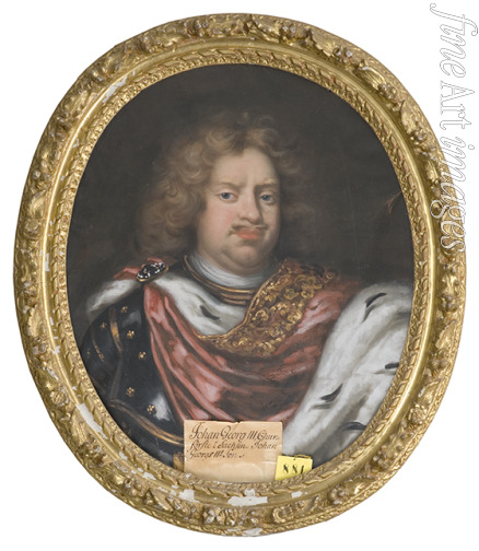Krafft David von - Portrait of John George III (1647-1691), Elector of Saxony