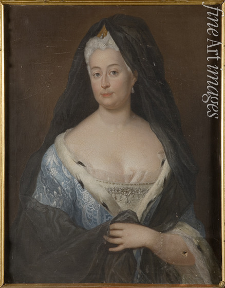 Unbekannter Künstler - Porträt von Johanna Charlotte von Anhalt-Dessau (1682-1750), Markgräfin von Brandenburg-Schwedt