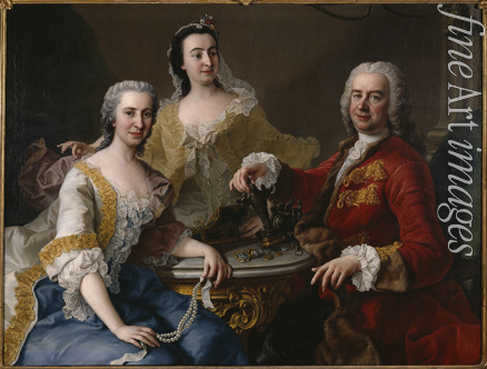 Mijtens (Meytens) Martin van der Jüngere - Joseph Angelo de France (1691-1761) mit Familie