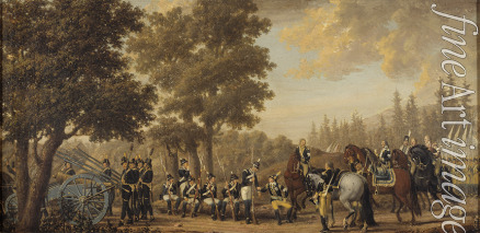 Hilleström Pehr - King Gustav III of Sweden in the Russo-Swedish War
