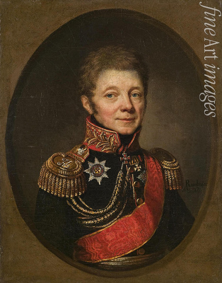 Rombauer Janos - Porträt von Pawel Petrowitsch Uschakow (1779-1853)