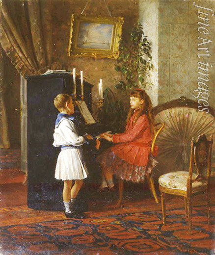 Lemoch Kirill Vikentievich - Children at the piano