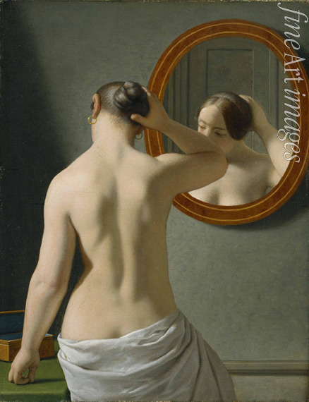 Eckersberg Christoffer-Wilhelm - Nude from behind (Morning toilet)