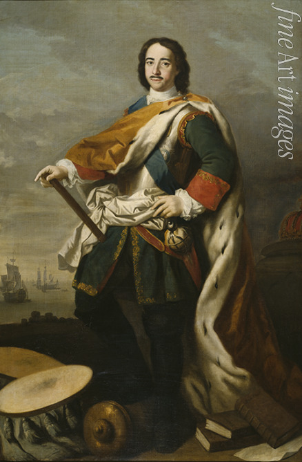 Amigoni Jacopo - Porträt von Kaiser Peter I. der Große (1672-1725)