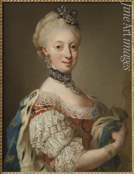 Pasch Lorenz der Jüngere - Porträt von Sophie Magdalene von Dänemark (1746-1813), Königin von Schweden