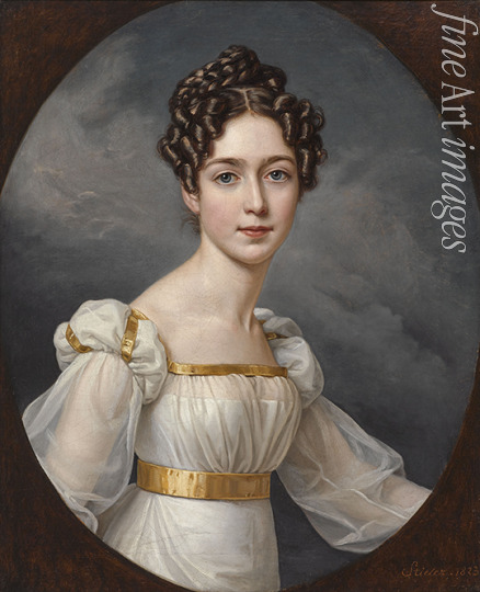 Stieler Joseph Karl - Portrait of Joséphine of Leuchtenberg (1807-1876), Crown Princess of Sweden and Norway