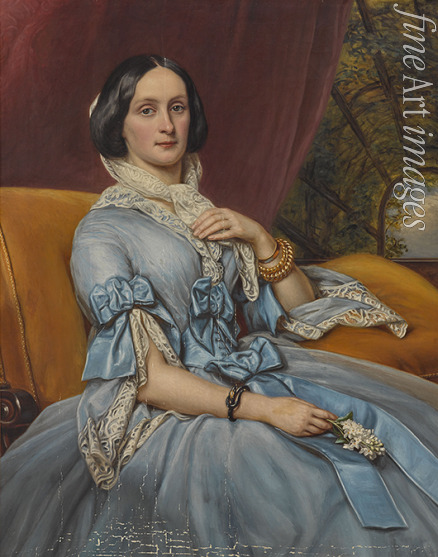 Stieler Joseph Karl - Caroline Freifrau von Gumppenberg-Pöttmes (1816-1889), née Freiin von Bayrstorff