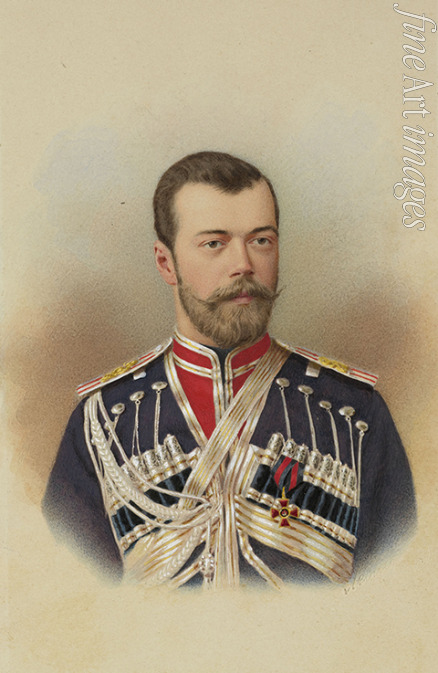 Levitsky Sergei Lvovich - Portrait of Emperor Nicholas II (1868-1918)