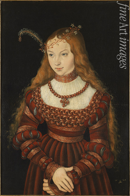 Cranach Lucas the Elder - Portrait of Princess Sibylle of Cleves (1512-1554)
