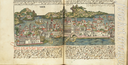 Wolgemut Michael - Ansicht von Venedig. Aus: Liber chronicarum von Hartmann Schedel