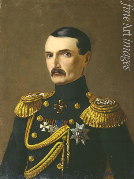 Perschakow Alexander Fjodorowitsch - Porträt des Vizeadmirals Wladimir A. Kornilow (1806-1854)
