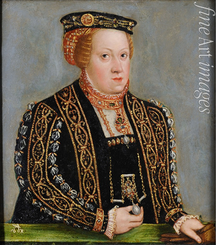 Cranach Lucas der Jüngere - Porträt von Katharina von Österreich (1533-1572), Königin von Polen