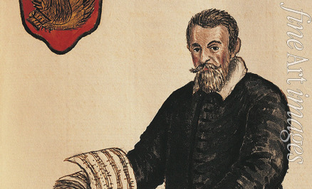 Grevembroch (Grevenbroeck) Giovanni (Jan) der Jüngere - Claudio Monteverdi (1567-1643). Detail. Aus Gli abiti de' Veneziani