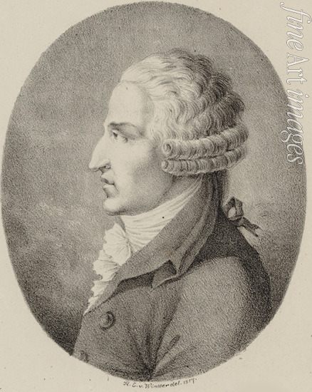 Winter Heinrich Eduard von - Portrait of the composer Pasquale Anfossi (1727-1797)