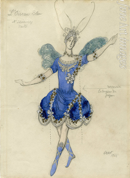 Bakst Léon - Kostümentwurf zum Ballett Dornröschen von P. Tschaikowski
