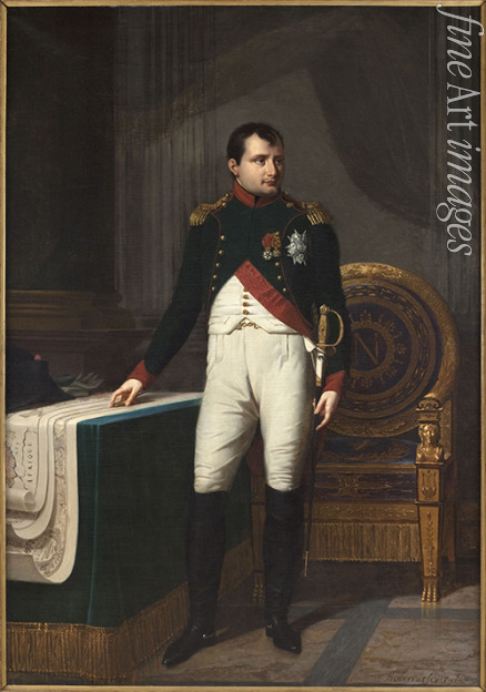 Lefévre Robert - Porträt von Kaiser Napoléon I. Bonaparte (1769-1821) in der Uniform der Chasseurs de la Garde