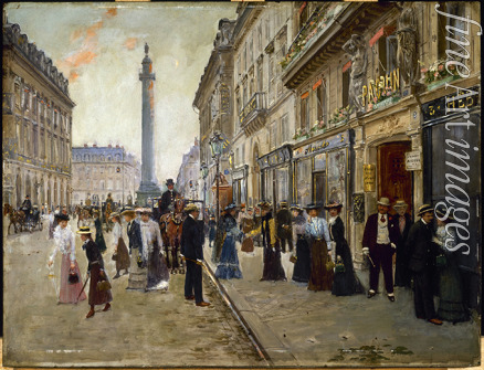 Béraud Jean - Workers leaving the Maison Paquin, in the Rue de La Paix