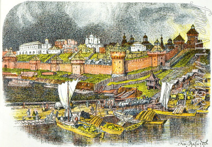 Wasnezow Appolinari Michailowitsch - Moskauer Kreml in der Zeit Iwans III. des Großen