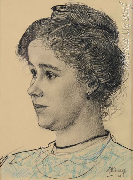 Toorop Jan - Portrait of Agatha Donkers-De Vries