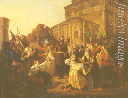 Peskov Mikhail Ivanovich - Minin appeals to the people of Nizhny Novgorod in 1611