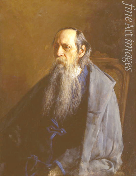 Jaroschenko Nikolai Alexandrowitsch - Porträt des Schriftstellers Michail Saltykow-Schtschedrin (1826-1889)