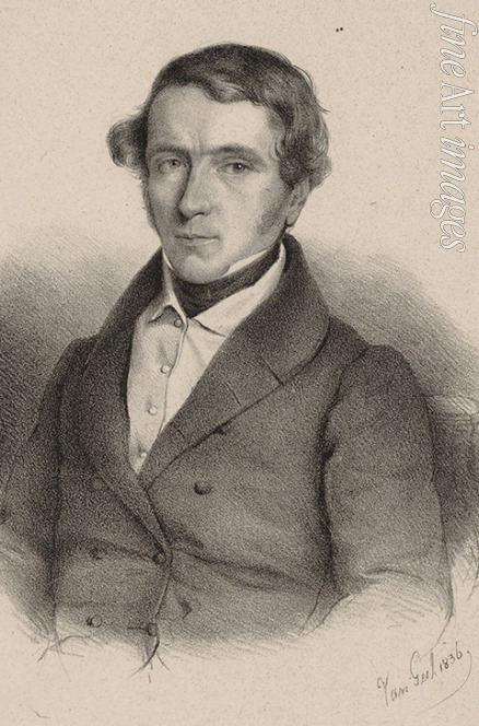 Van Geel Pierre Corneille - Porträt von Komponist Prudent Louis Aubéry Du Boulley (1796-1870)