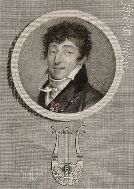 Saint-Aubin Augustin de - Porträt von Komponist Henri-Montan Berton (1767-1844)