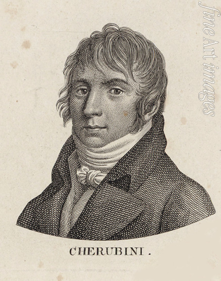 Bollinger Friedrich Wilhelm - Porträt von Komponist Luigi Cherubini (1760-1842)