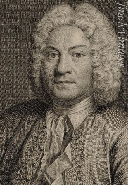 Flipart Jean Charles - Portrait of the composer François Couperin (1668-1733)