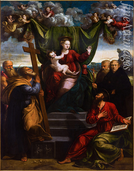 Dossi Dosso - Madonna mit Kind und Heiligen