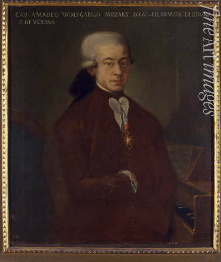 Unbekannter Künstler - Porträt von Komponist Wolfgang Amadeus Mozart (1756-1791)